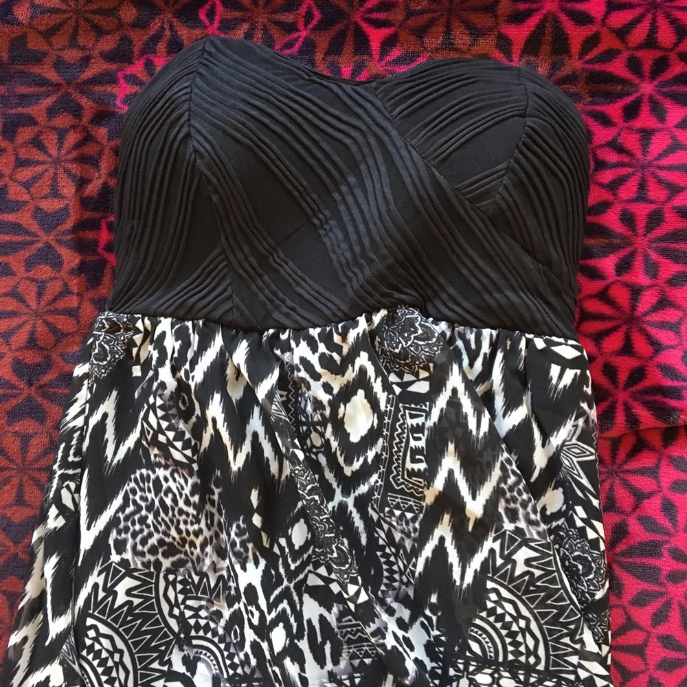 Tribal Print Tube Top Dress